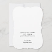 Pink und Black Farm Animal Cowgirl Babydusche Einladung (Rückseite)