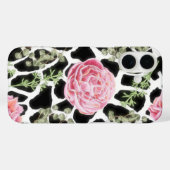 Pink und Black Giraffe Muster und Blume Case-Mate iPhone Hülle (Rückseite (Horizontal))