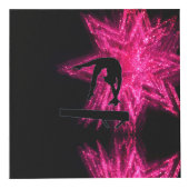 Pink und Black Girls Custom Gymnastics Cube Würfel (Vorderseite)