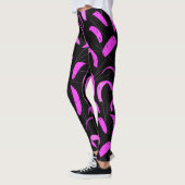 Pink und Black Kiteboarding Segel Pattern Kites Leggings (Links)