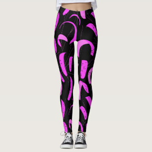 Pink und Black Kiteboarding Segel Pattern Kites Leggings