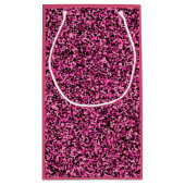 Pink und Black Mini Camouflage Kleine Geschenktüte (Rückseite)