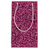 Pink und Black Mini Camouflage Kleine Geschenktüte (Vorderseite)