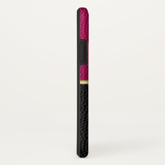 Pink und Black Mit Monogramm iPhone / iPad Gehäuse Case-Mate iPhone Hülle (Hinten/Rechts)