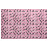 Pink und Black Polka Dot Fabric Stoff (Yard (91,4 cm))