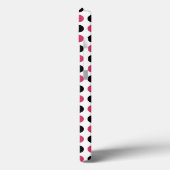 Pink und Black Polka Dot Pattern Case-Mate iPhone Hülle (Rückseite / Links)