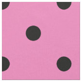 Pink und Black Polka Dot Pattern Stoff (Nahaufnahme)