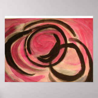 Pink und Black Race Poster