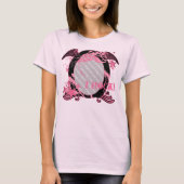 Pink und Black Rocker Foto T - Shirt individuell e (Vorderseite)