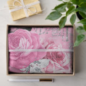 Pink und Black Shabby Glam Couture 5 Dekoupage Pap Seidenpapier (Geschenk)