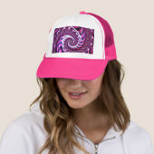 Pink und Black Spiral Illusion Cap Truckerkappe (Beispiel)