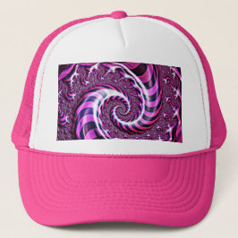 Pink und Black Spiral Illusion Cap Truckerkappe