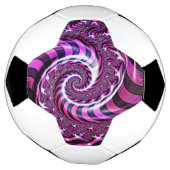 Pink und Black Spiral Illusion Fußball (Gedreht)