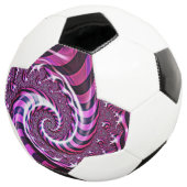 Pink und Black Spiral Illusion Fußball (Dreiviertel)