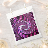 Pink und Black Spiral Illusion Gefälligkeitsags Geschenktütchen (Ausgeschnitten)