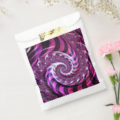 Pink und Black Spiral Illusion Gefälligkeitsags Geschenktütchen (Versiegelt)