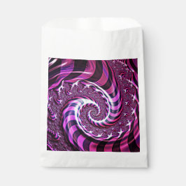 Pink und Black Spiral Illusion Gefälligkeitsags Geschenktütchen