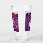 Pink und Black Spiral Illusion Glass Tumbler (Links)