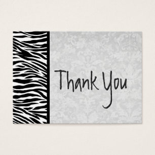Pink und Black Zebra und Damask Wedding Vielen Dan