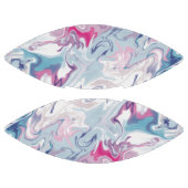 Pink und blau flüssiges Acrylkissen Football (Paneele)