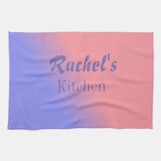 Pink und blau glänzend individuell einstellbar küchentuch (Horizontal)