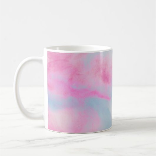 PINK UND BLAUER HINTERGRUND KAFFEETASSE (Links)