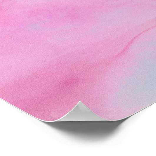 PINK UND BLAUER HINTERGRUND POSTER (Ecke)