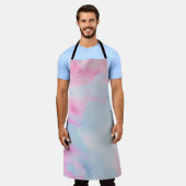 PINK UND BLAUER HINTERGRUND SCHÜRZE (Getragen)