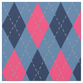 Pink und Blauer Raute Stoff (Nahaufnahme)