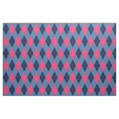 Pink und Blauer Raute Stoff (Fat Quarter (45,7 x 55,9 cm))