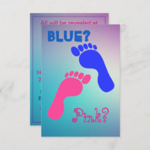 Pink und Blue Baby Footprints