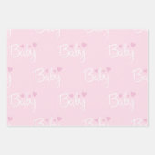Pink und Blue Baby Geschenkpapier Set (Vorderseite 3)