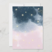 Pink und Blue Balloon Baby Gender Reveal Party Einladung (Rückseite)