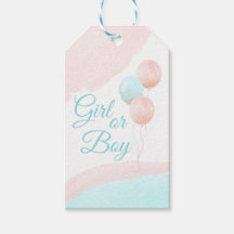 Pink und Blue Balloons Junge oder Girl Gender Reve