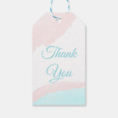 Pink und Blue Balloons Junge oder Girl Gender Reve Geschenkanhänger (Rückseite)