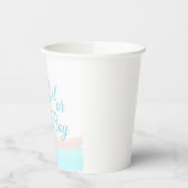 Pink und Blue Balloons Junge oder Girl Gender Reve Pappbecher (Links)