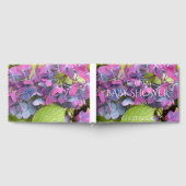 Pink und Blue Blume Petals Baby Dusche Gästebuch (Voll)