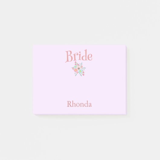 Pink und Blue Bridge Gefälligkeitsgeschenk Post-it Klebezettel (Vorderseite)