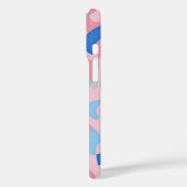 Pink und Blue Doodle Muster Case-Mate iPhone Hülle (Rückseite / Links)