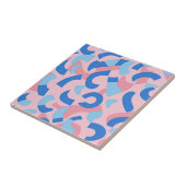 Pink und Blue Doodle Muster Fliese (Seite)