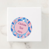 Pink und Blue Doodle Muster Geschenkanhänger (Beispiel)