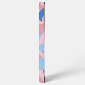 Pink und Blue Doodle Muster Samsung Galaxy Hülle (Linke Seite)