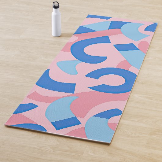 Pink und Blue Doodle Muster Yogamatte (Beispiel)