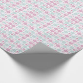 Pink und Blue Dots - Muster - Papier für das Umpac Geschenkpapier (Ecke)