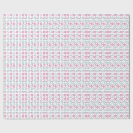 Pink und Blue Dots - Muster - Papier für das Umpac Geschenkpapier (Flach)