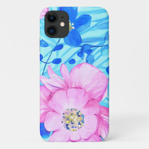 Pink und Blue Flowers iPhone/iPad Gehäuse Case-Mate iPhone Hülle
