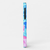 Pink und Blue Flowers iPhone/iPad Gehäuse Case-Mate iPhone Hülle (Hinten/Links)