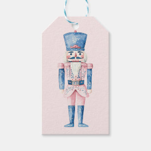 Pink und Blue Grandmillennial Nutcracker Geschenkanhänger