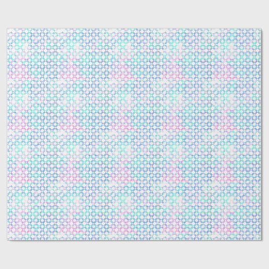 Pink und Blue Graphics Geschenkpapier (Flach)