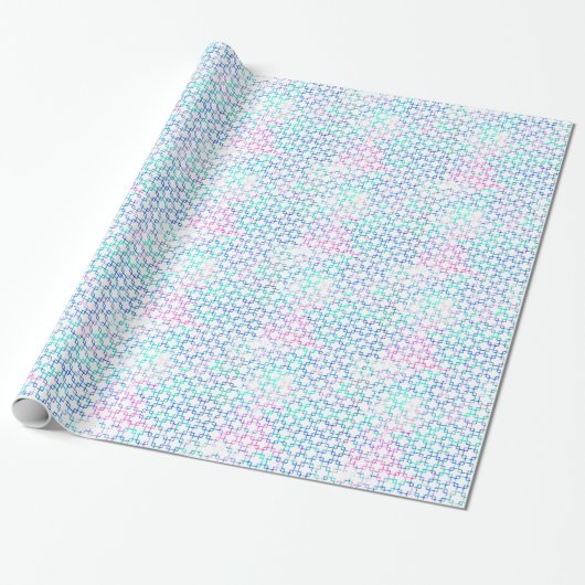 Pink und Blue Graphics Geschenkpapier (Ungerollt)